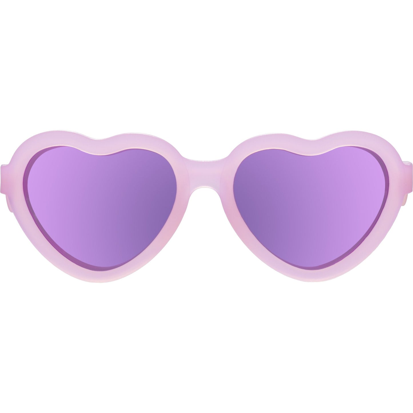 Frosted Pink Heart | Purple Polarized Mirrored Lenses