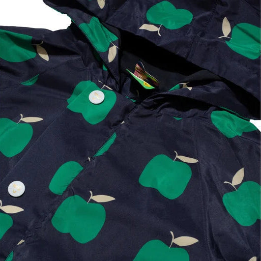 Recycled Fabric Apple Kid Raincoat