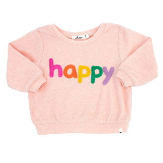 Rainbow "Happy" Brooklyn Boxy Sweater