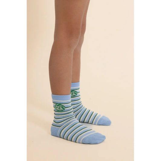 Vilde Socks 2-Pack Blue Green Football