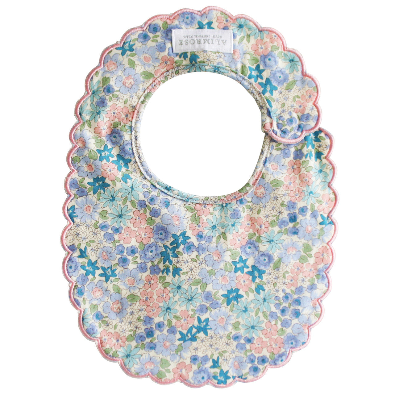 Scallop Bib - Liberty Blue