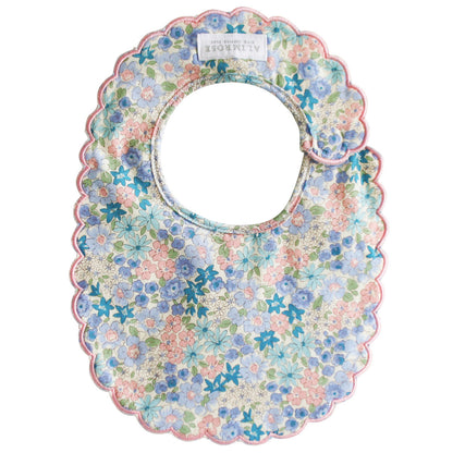 Scallop Bib - Liberty Blue