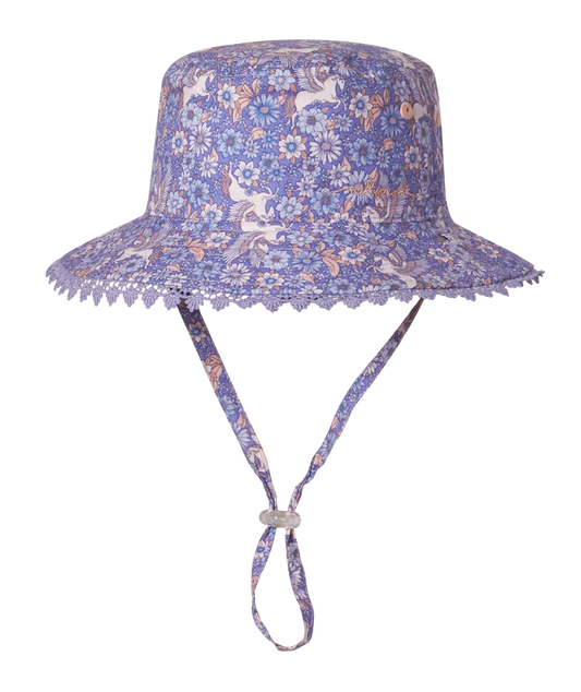 Baby Girls Bucket Hat Crystal Purple