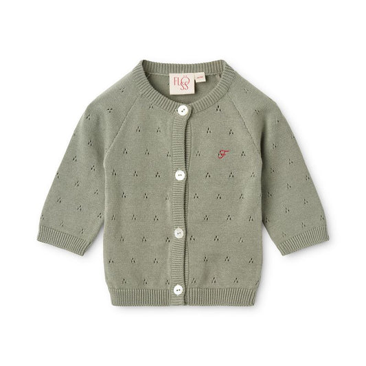 Clover Cardigan - Dusty Green