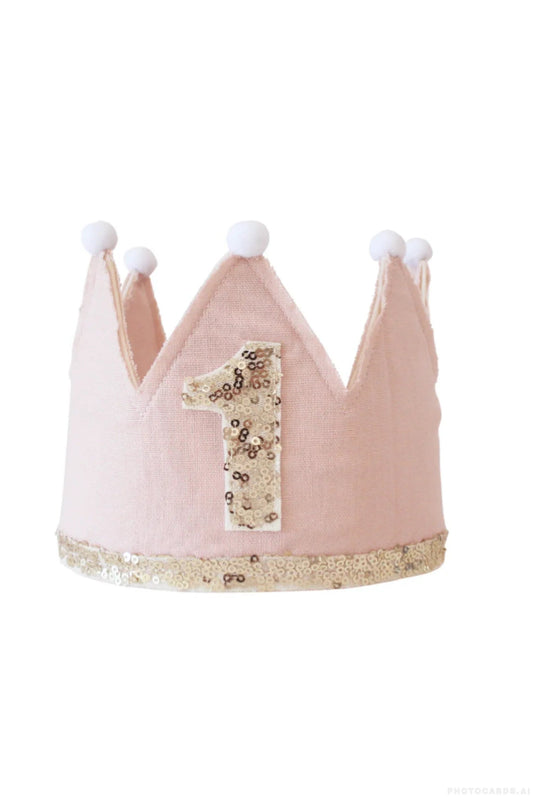 Pink Birthday Crown - 1st