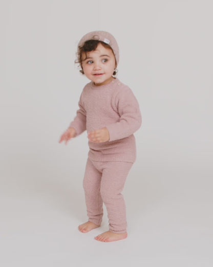 Fuzzy Leggings Ash Rose
