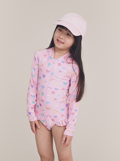 Hux Emoji Zip Swimsuit