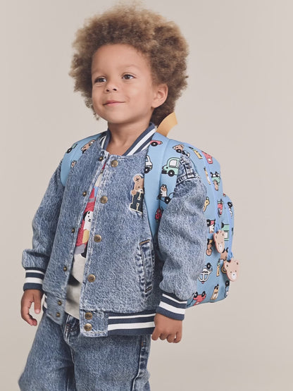 Dreamy Denim Bomber Jacket