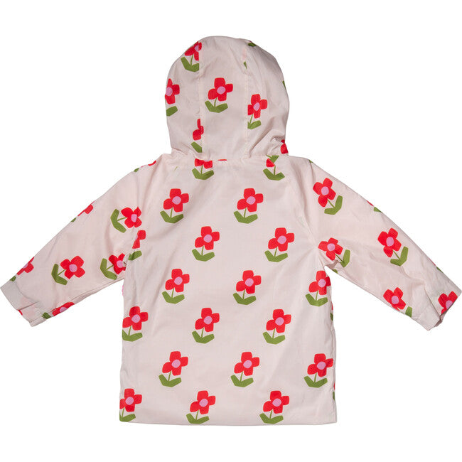 Recycled Fabric Flower Kid Raincoat