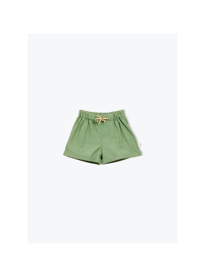 Rustic Cotton Baby Shorts Khaki