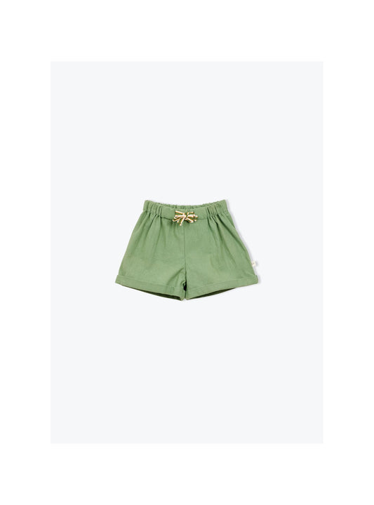 Rustic Cotton Baby Shorts Khaki