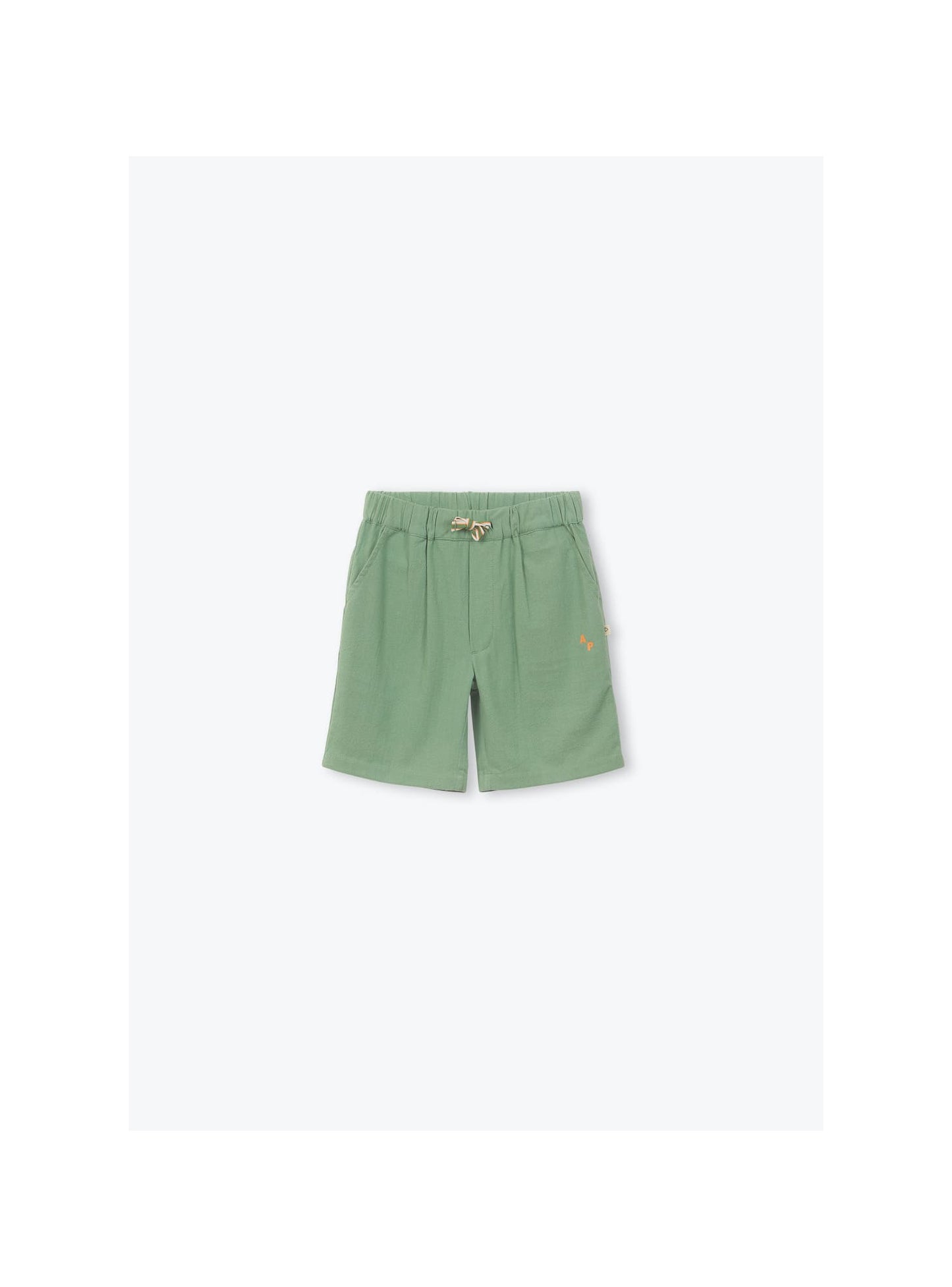 Rustic Cotton Bermuda Shorts Khaki