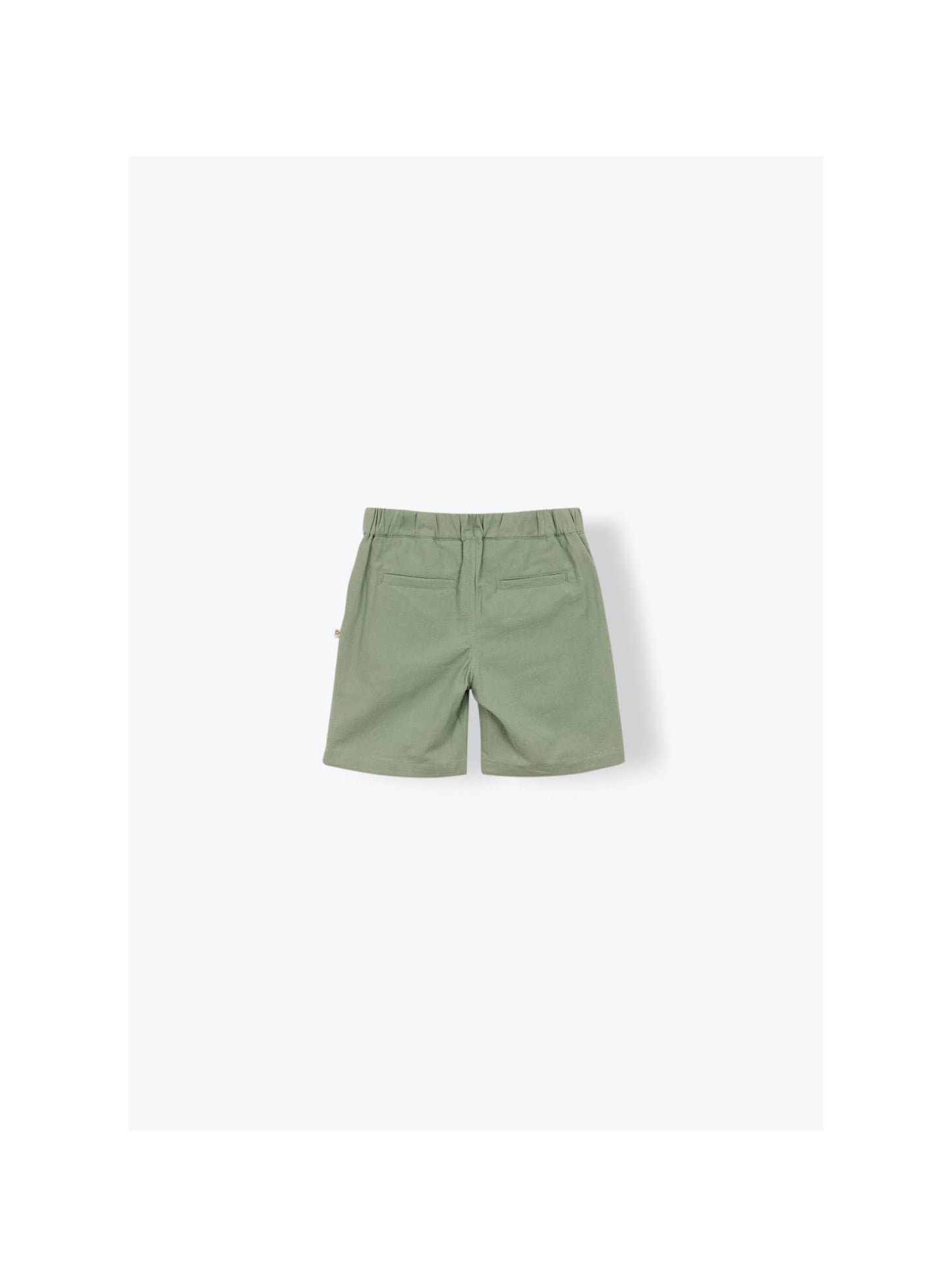 Rustic Cotton Bermuda Shorts Khaki