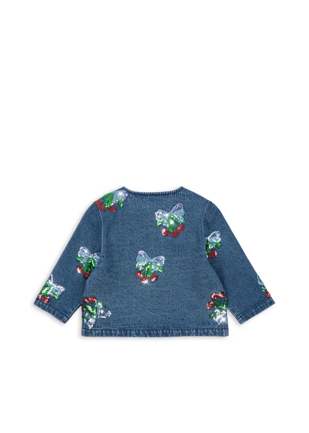 Cherry Sequin Demin Jacket