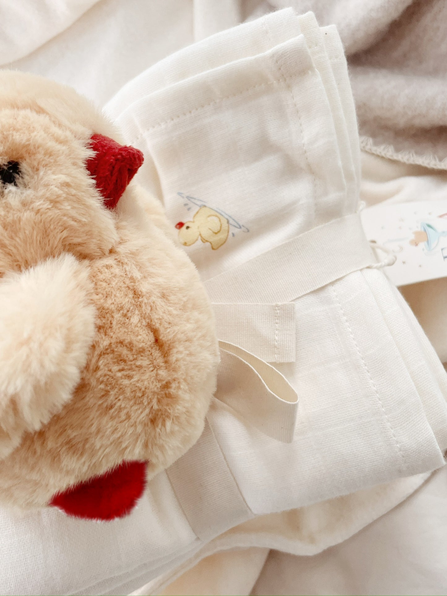 10-Pack Nuvoli Muslin Cloths - Antique White