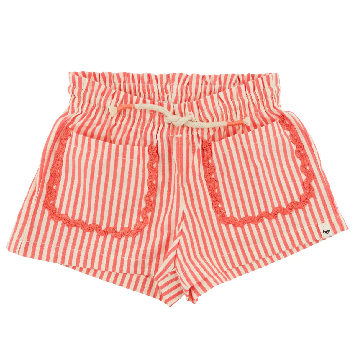 Cabana Ric Rac Libby Pocket Shorts- Faded Red