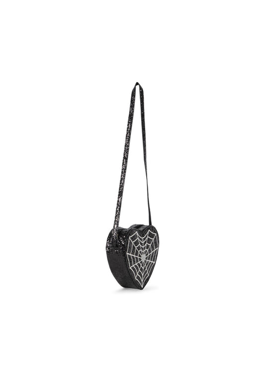 Black Sparkly Spider Shoulder Bag
