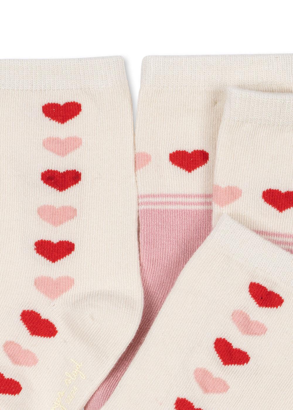 2 Pack Jaquard Socks-Heart