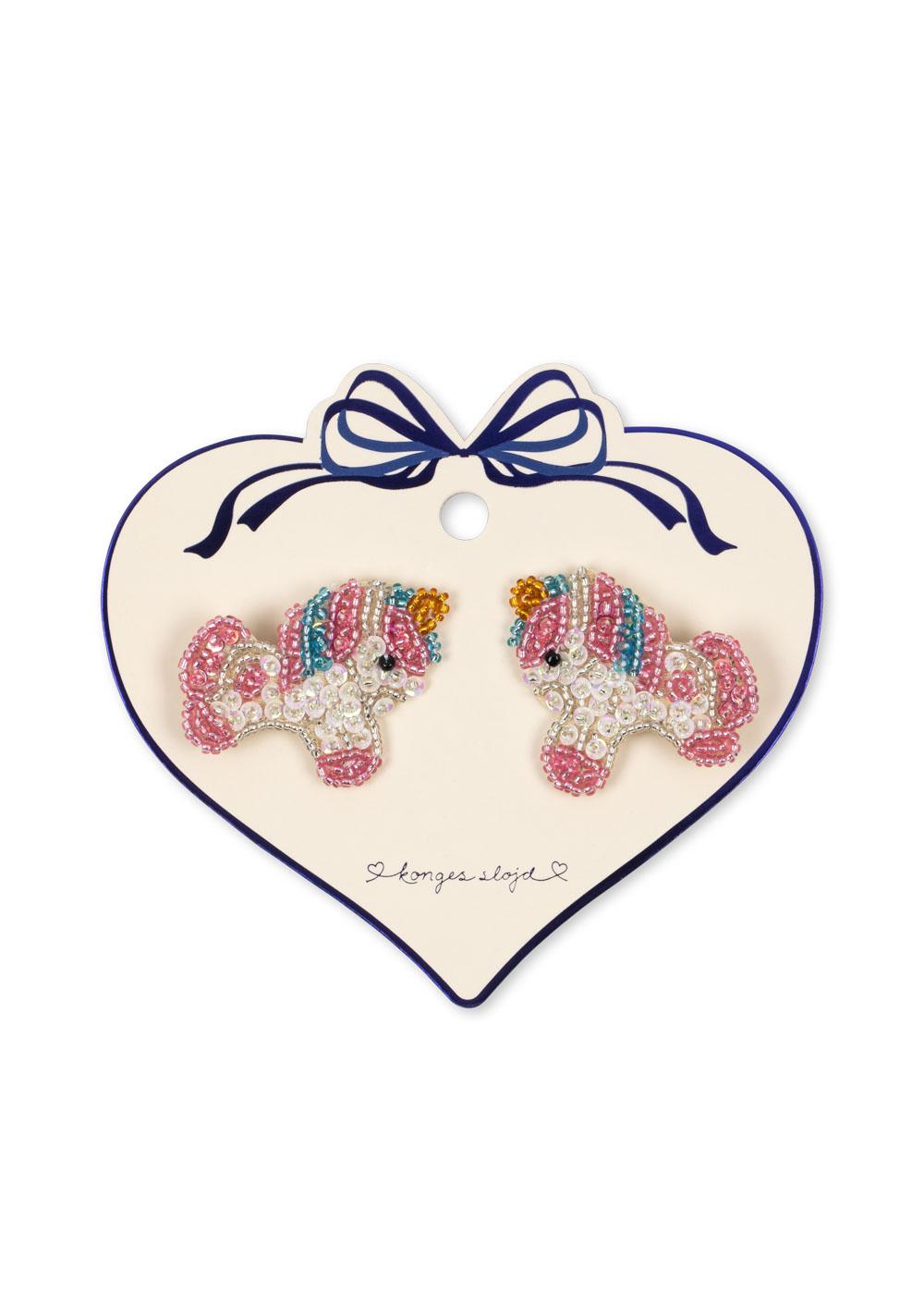 2 Pack Unicorn Beaded Hair Clip