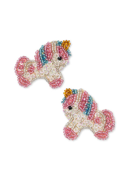 2 Pack Unicorn Beaded Hair Clip