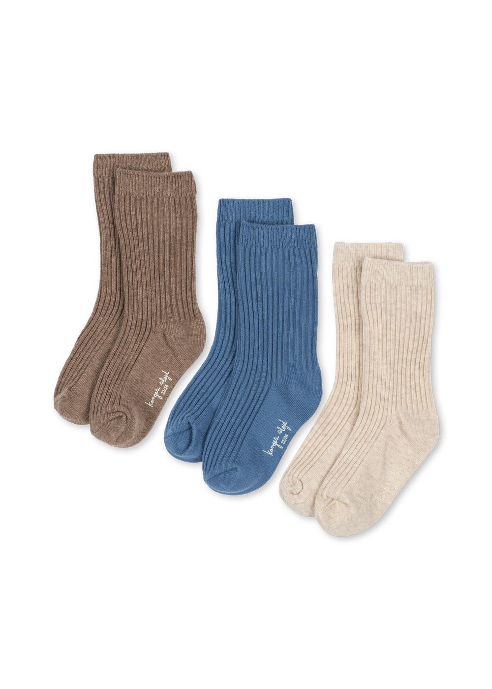 3 Pack Rib Socks