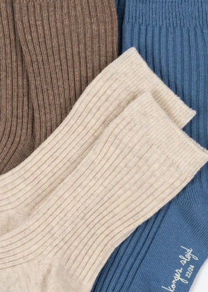 3 Pack Rib Socks