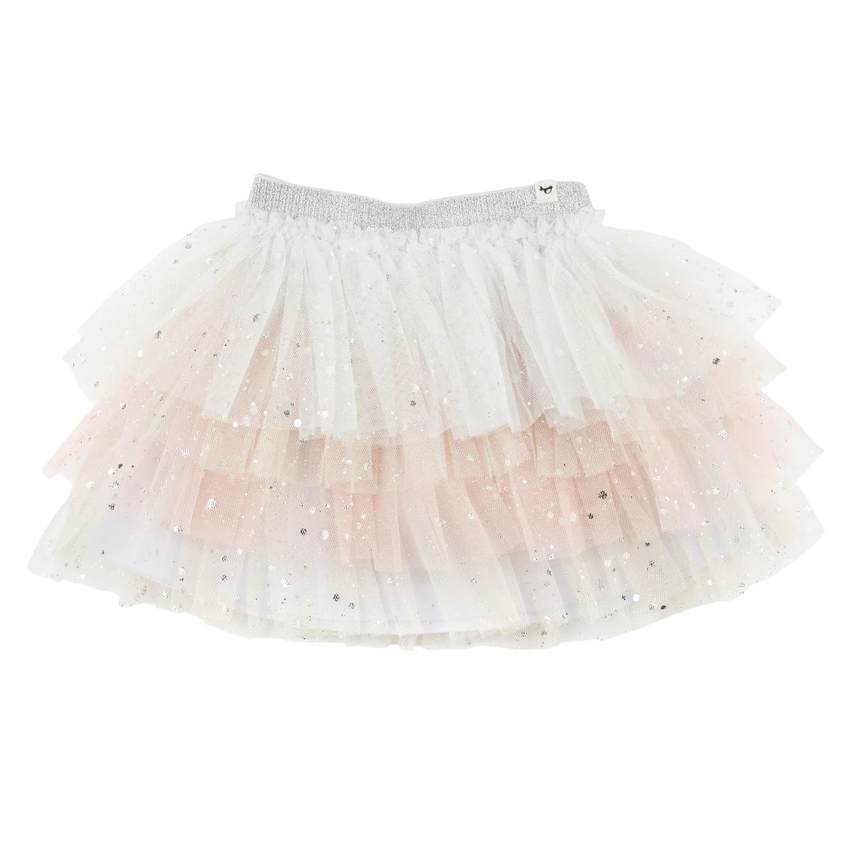 Silver Fleck Ombre Layered Tutu Skirt