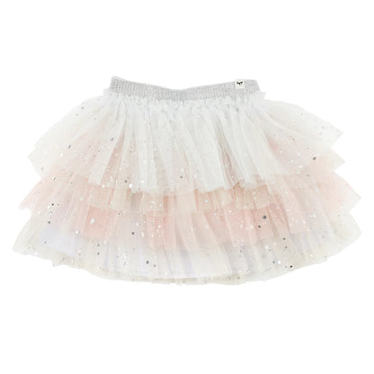 Silver Fleck Ombre Layered Tutu Skirt