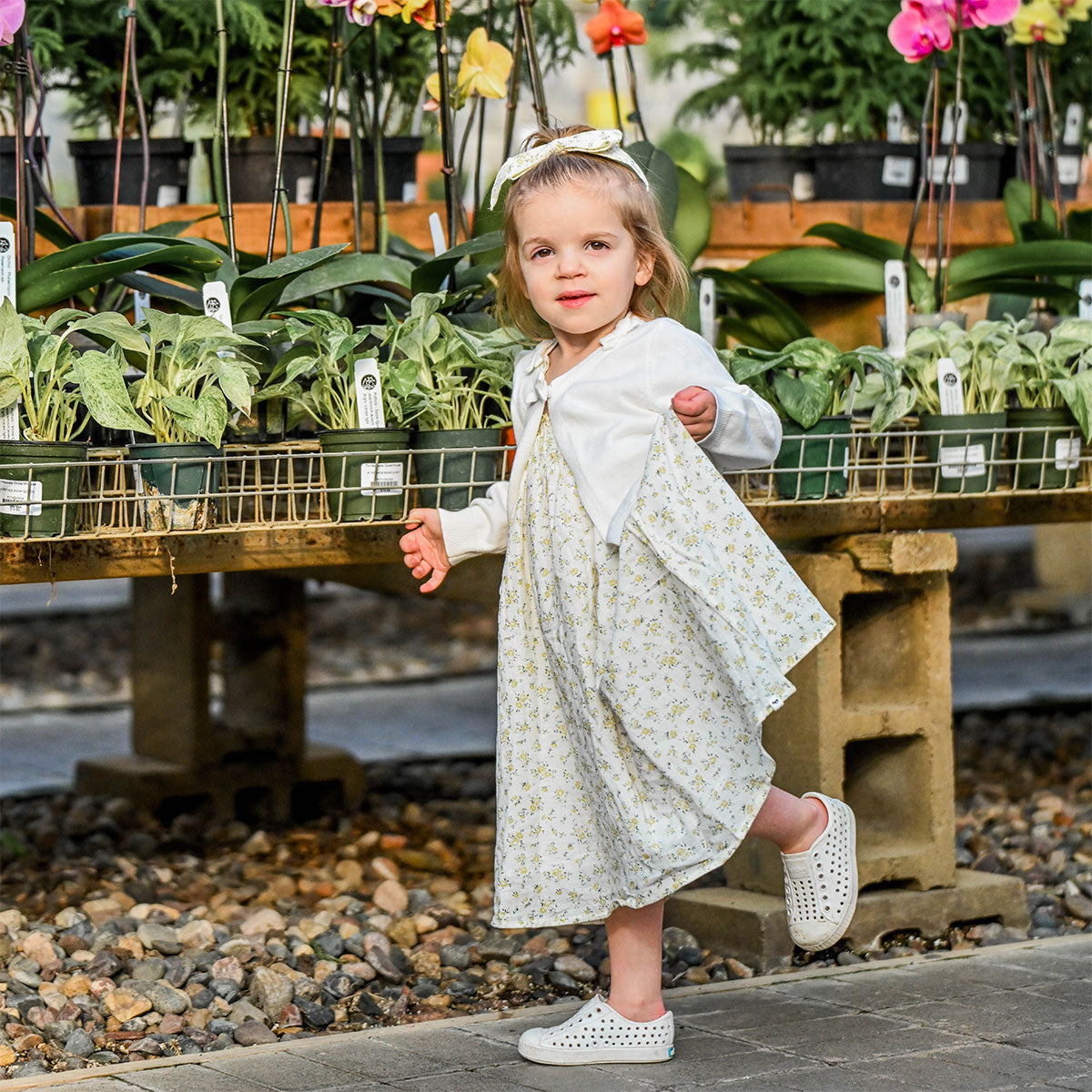 Lemon Petite Bouquet Brandie Dress