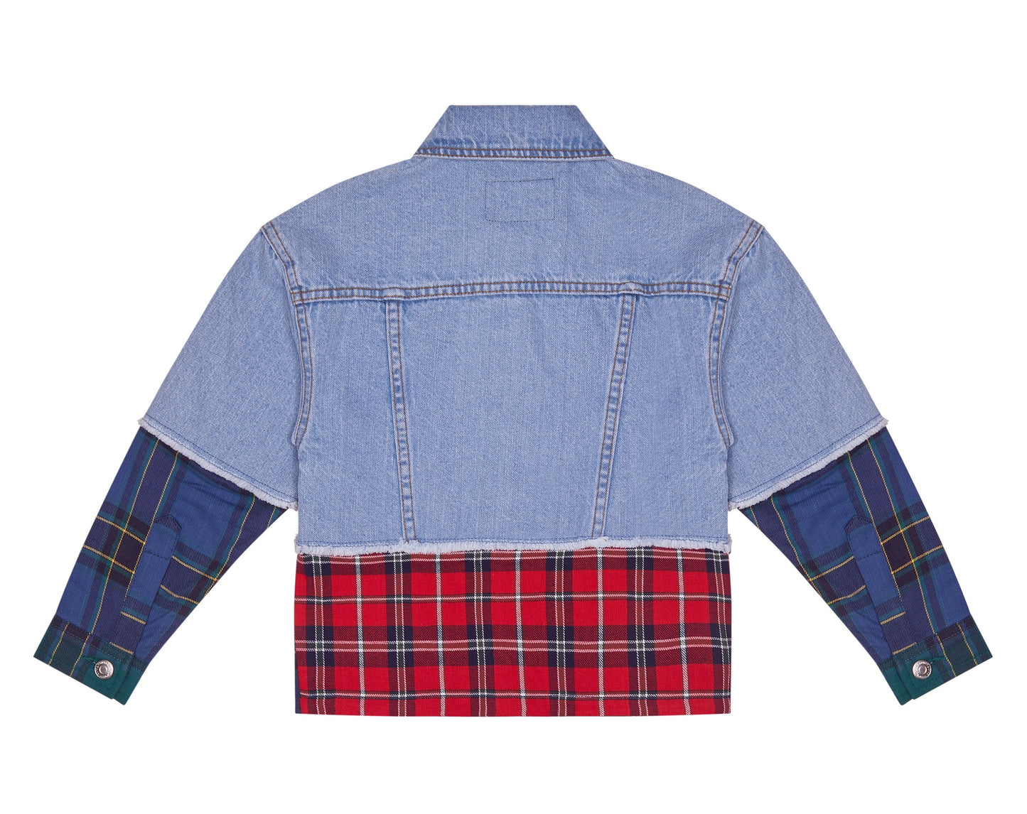 HOLBORN JEAN PLAID SHIRT JACKET