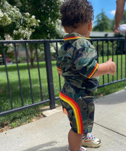 Sundek Vintage Deep Camouflage Board Short